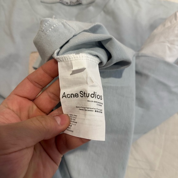 Acne Studios blue and white long sleeve shirt - Picture 5 of 6